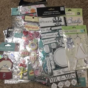 Bridal/Wedding scrap booking stickers
